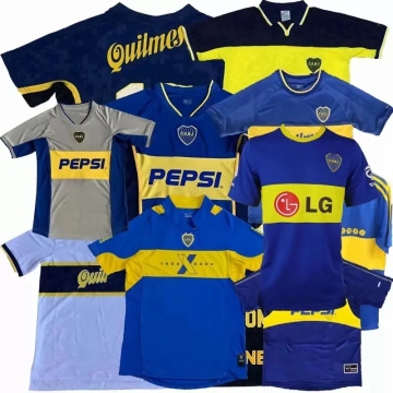 Retro Boca Juniors Soccer Jerseys: Roman Palermo, Riquelme, Maradona Classic Vintage Uniforms