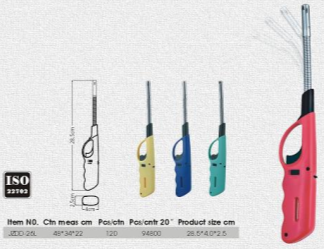 H-flexible lighter for BBQ kitchen