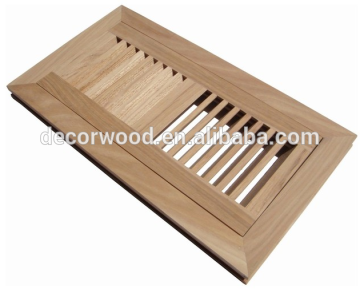 Solid wooden unfinished surface hickory flooring vent