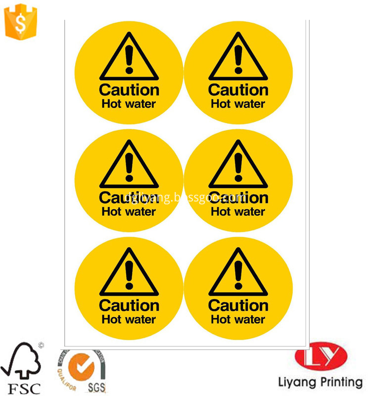 warning sticker