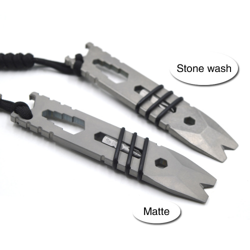 Kit de supervivencia EDC personalizado Multi-Tool Titanium Pry Bar