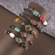 Brave Light Nepalese Bead Bracelet: Ethnic Style, Simple and Versatile