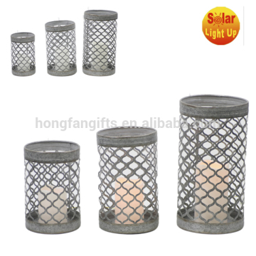 simple look tea light metal lantern for decoration