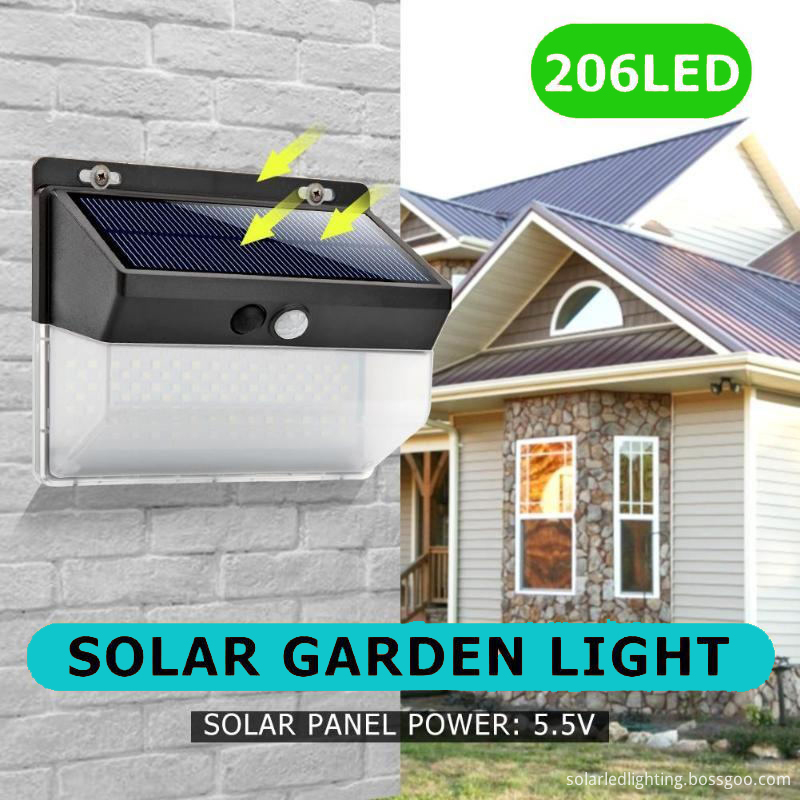 Solar Security Wall Light with Motion Sensor