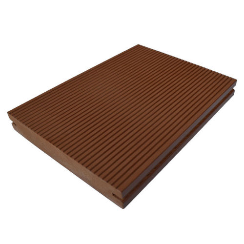 Coffee Solid Core Wpc Decking Floor Weather Resistance For Exterior Wall