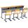 SY Good quality Adjustable Student Double Desk and Chair in school