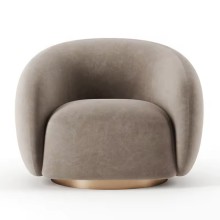 Contemporary Nordic Linen Sofa Chair for Luxury Living Rooms