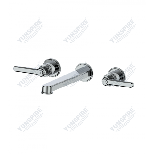 Earl Dual Handle Wall Mounted Basin Mixer