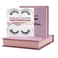 Magnetische Wimpern in pinker Box