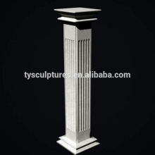 popular design European antique stone marble cuboid column for house building decoration