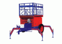 Traction elevator platform