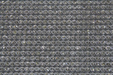 Hot fix Silver mesh white A rhinestone