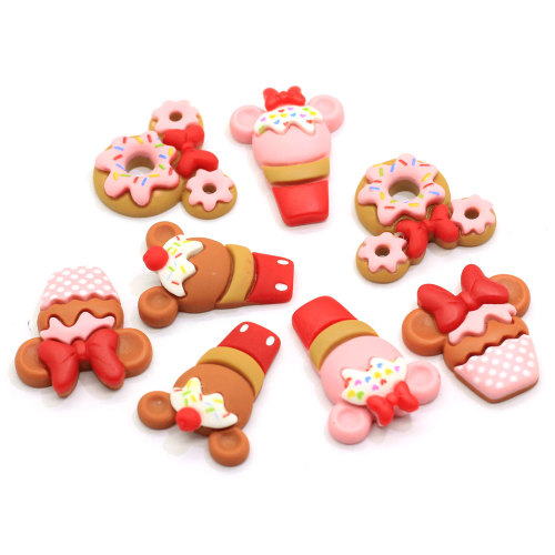 Kawaii Simulation Cookies Flatback Résine Nourriture Cabochon Pour Téléphone Déco Cheveux Arc Bricolage Scrapbook Embellissement