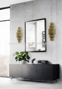 (XCW8787-5) hot sale modern chrome gold copper metal luxury Matheny wall lamp