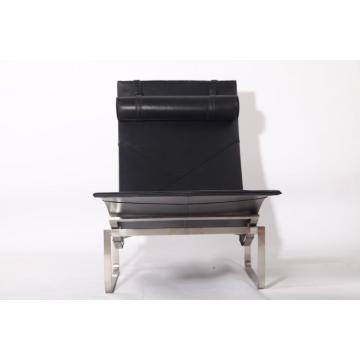 Leather Poul Kjaerholm PK24 lounge chair replica