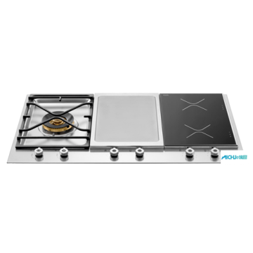 36 Segmented Cooktop Induction Zones and Griddle