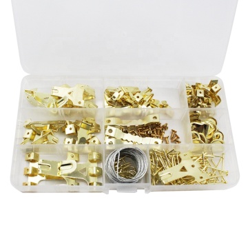 220pcs Gold Mini Display Picture Frame Back Picture Hanging Hooks