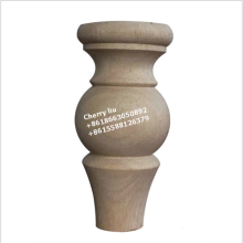 Unfinished Antique Solid Rubber Wood Furniture Legs