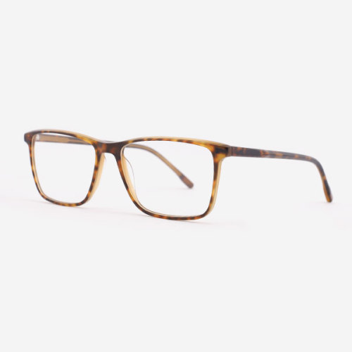 Super thin Rectangular Acetate Men's Optical Frames