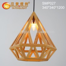 wholesale decorative bird cages wedding,Modern Bird Cage wood Pendant lamp