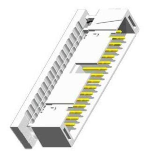 Type IDC de l'en-tête de boîte de 2,54 mm sans oreilles de montage