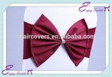 YHS#554 butterfly band polyester banquet wedding wholesale chair cover sash bow