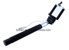 Cable Wired Monopod with 3, 5 Audio Port for Connection