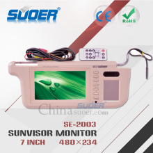 Suoer 12V Car Monitor 7" TFT LCD Car Sun Visor TV Monitor