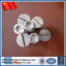 DIN963 GR2 titanium slotted countersunk head screws