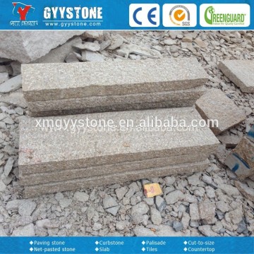 Factory price G682 yellow cutting stone granit palisade form china