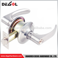 Top quality zinc alloy cylindrical lever double sided key door handle lock