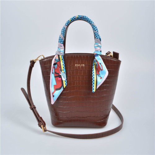 Small tote bag with long shoulder strap