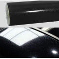 Vinyle d&#39;enveloppe de voiture noire de perles de diamant gloss