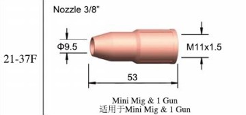 TWC Welding Nozzle 21-37F