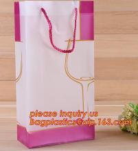 soft handle bag for gift package pp bag, PP Gift Bags with cotton rope handles, PP High quality plastic bags/Christmas gift bag