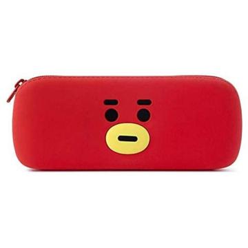 Tata personagem cute silicone lápis caso bolsa bolsa