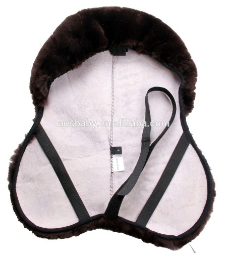 Horse harness English sheepskin saddle seat cover