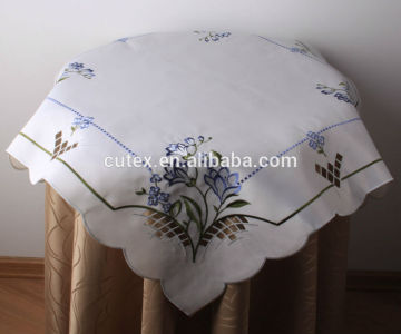Vintage handmade embroidery tablecloth