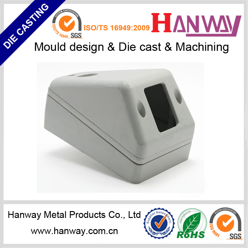 hanway OEM aluminum die casting cctv camera housing manufacturers parts from China