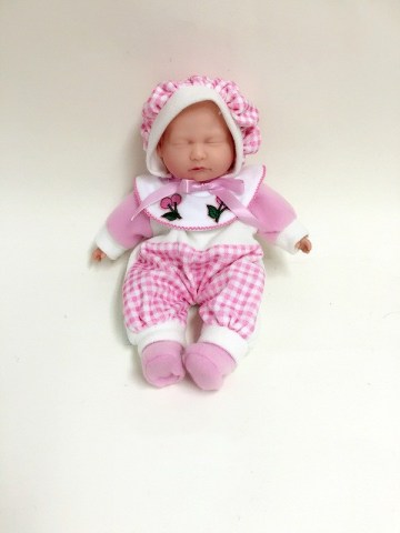 12" Pink Cute Baby Vinyl Doll