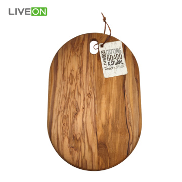 Olive Wood El Yapımı Yuvarlak Kesme Tahtası