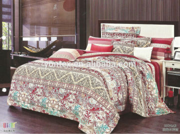 100% cotton bedding christmas bed sheets printed