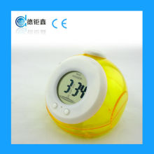 2015 promotional mini water energy clock