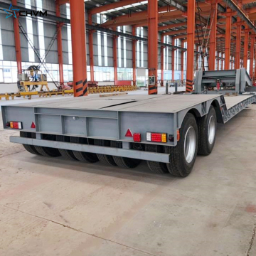 2Axles Detachable Gooseneck Low Bed Trailer