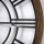 빈티지 나무 프레임 금속 벽 시계