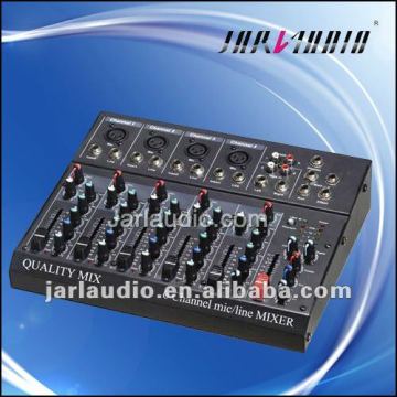 6 channel Pro Mixer, Pro Audio Mixer Console