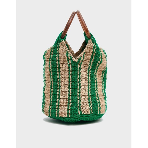 Νέα μόδα Green Crochet Bag