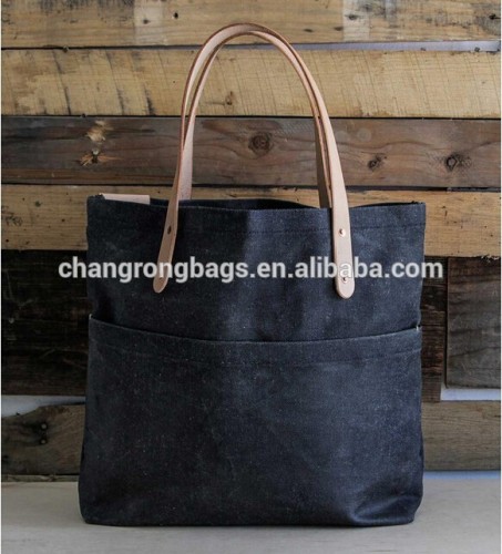 Vintage and high quality denim and leather bags , vintage denim tote bags , waxed denim tote bag