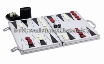 Backgammon In Aluminum Case / chess and backgammon