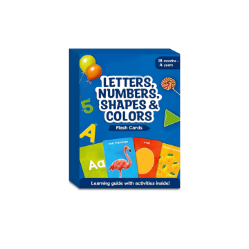Custom Thick Flash Cards for Toddlers: Letters, Numbers, Shapes, Colors - Montessori Toys & Learning Games